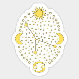 Cancer Sign Design Sticker